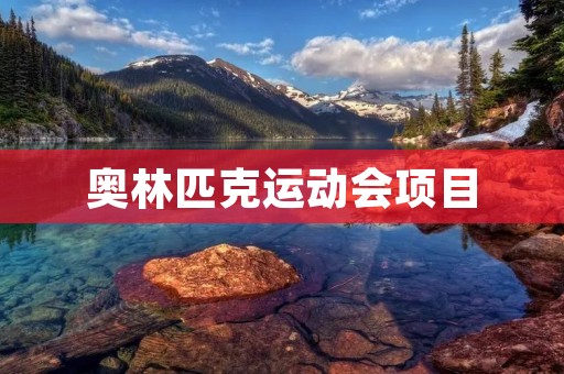 奥林匹克运动会项目:全球体育盛宴 奥林匹克运动会项目:全球体育盛宴