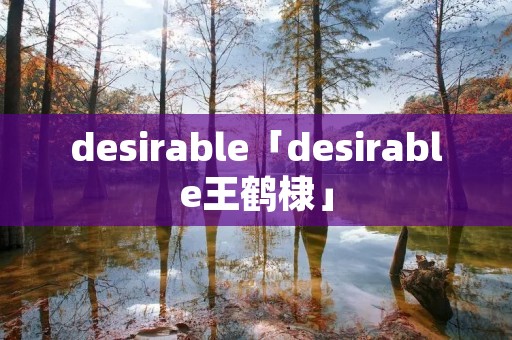 desirable「desirable王鹤棣」