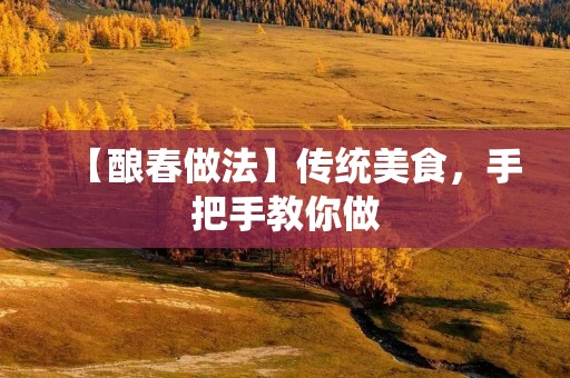 【酿春做法】传统美食,手把手教你做 【酿春做法】传统美食,手把手教你做