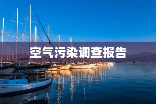 空气污染调查报告:揭示城市空气质量现状