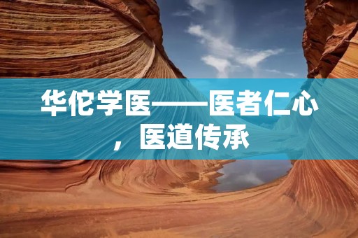 华佗学医——医者仁心，医道传承