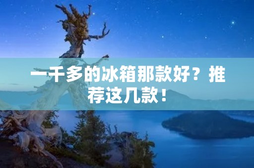 一千多的冰箱那款好?推荐这几款! 一千多的冰箱那款好?推荐这几款!