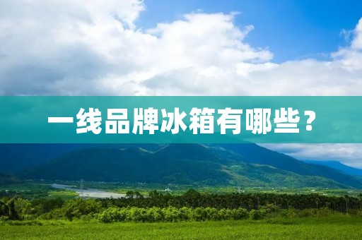 一线品牌冰箱有哪些?