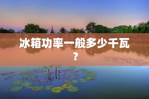 冰箱功率一般多少千瓦？