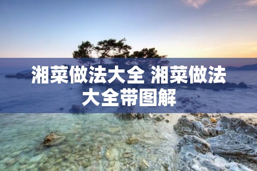 湘菜做法大全 湘菜做法大全带图解