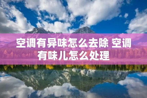 空调有异味怎么去除 空调有味儿怎么处理 空调有异味怎么去除 空调有味儿怎么处理