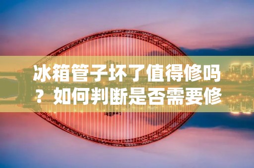 冰箱管子坏了值得修吗？如何判断是否需要修理？