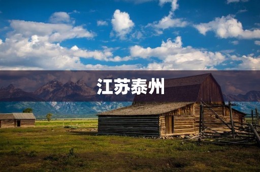 江苏泰州:一座历史悠久、文化底蕴深厚的现代化城市 江苏泰州:一座历史悠久、文化底蕴深厚的现代化城市