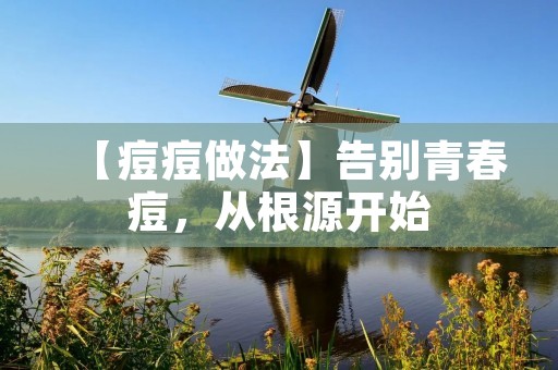 【痘痘做法】告别青春痘,从根源开始 【痘痘做法】告别青春痘,从根源开始