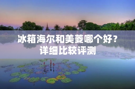 冰箱海尔和美菱哪个好？详细比较评测