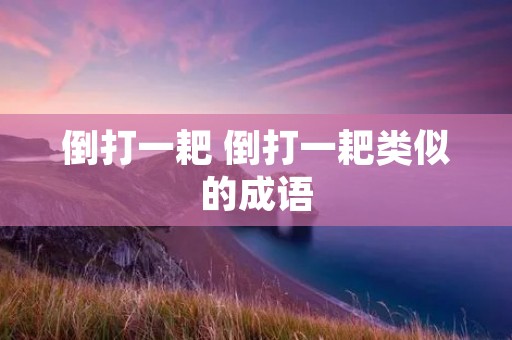 倒打一耙 倒打一耙类似的成语