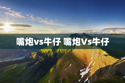 嘴炮vs牛仔 嘴炮Vs牛仔