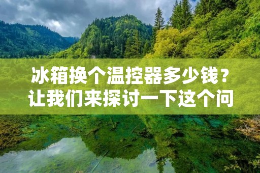 冰箱换个温控器多少钱？让我们来探讨一下这个问题。