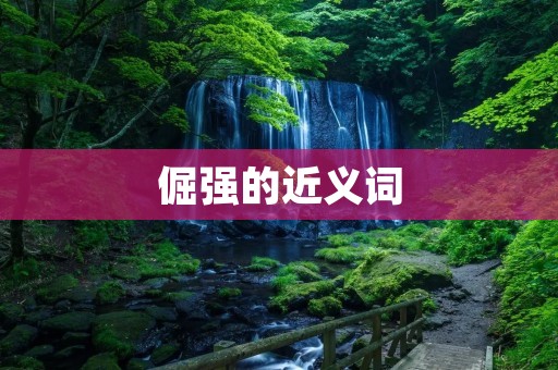 倔强的近义词:固执、执拗、顽固、执着、不屈、刚强、坚毅、坚定、刚愎、顽强 倔强的近义词:固执、执拗、顽固、执着、不屈、刚强、坚毅、坚定、刚愎、顽强