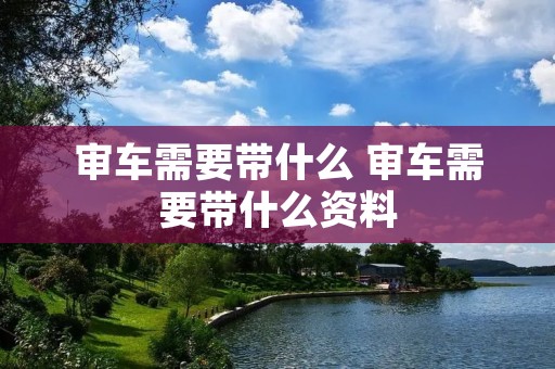审车需要带什么 审车需要带什么资料 审车需要带什么 审车需要带什么资料