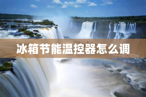 冰箱节能温控器怎么调