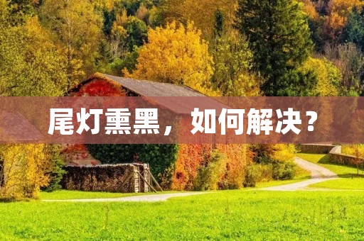 尾灯熏黑，如何解决？