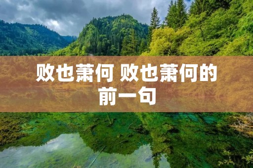 败也萧何 败也萧何的前一句