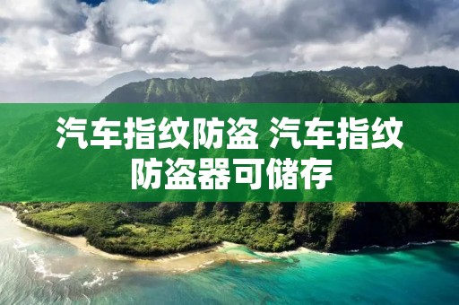 汽车指纹防盗 汽车指纹防盗器可储存 汽车指纹防盗 汽车指纹防盗器可储存
