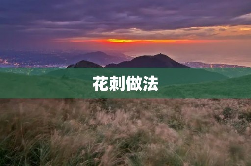 花刺做法:让美食与艺术相融合 花刺做法:让美食与艺术相融合