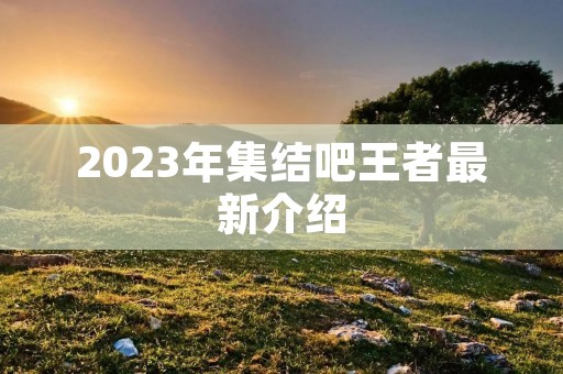 2023年集结吧王者最新介绍