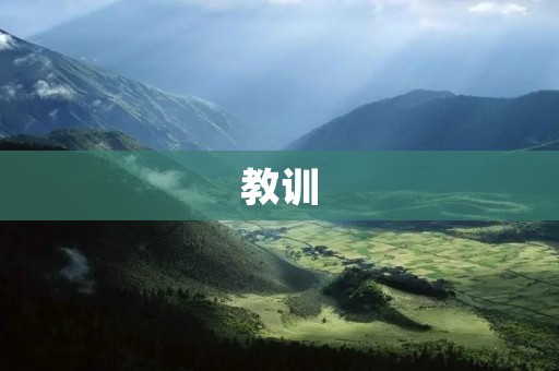 教训：不要轻信陌生人