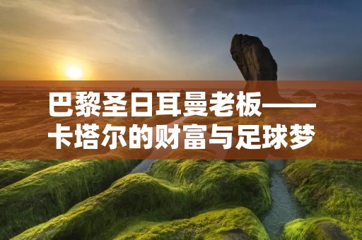 巴黎圣日耳曼老板——卡塔尔的财富与足球梦想 巴黎圣日耳曼老板——卡塔尔的财富与足球梦想