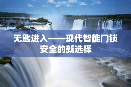 无匙进入——现代智能门锁安全的新选择