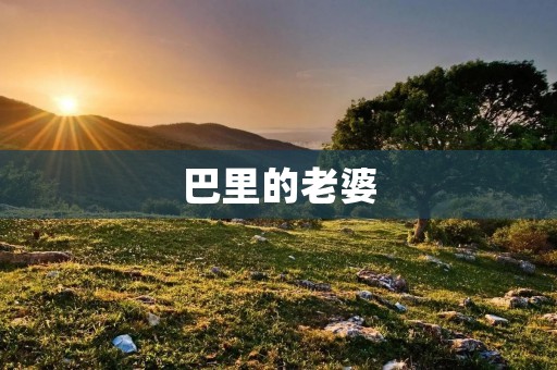 巴里的老婆：一个红颜命运的坎坷历程
