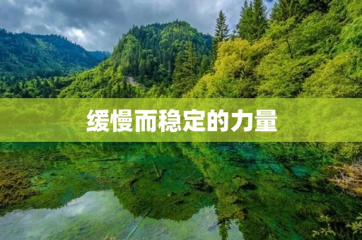 缓慢而稳定的力量:反义立刻的重要性