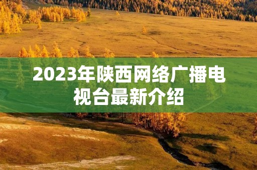 2023年陕西网络广播电视台最新介绍