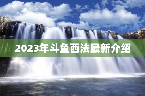 2023年斗鱼西法最新介绍