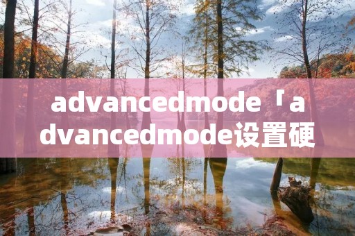 advancedmode「advancedmode设置硬盘启动项视频」