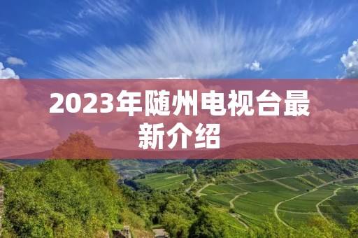 2023年随州电视台最新介绍