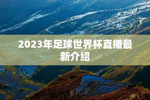 2023年足球世界杯直播最新介绍