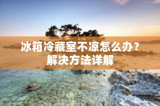 冰箱冷藏室不凉怎么办？解决方法详解
