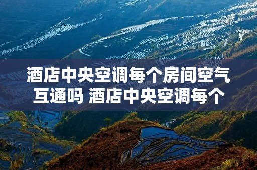 酒店中央空调每个房间空气互通吗 酒店中央空调每个房间空气互通吗汉庭