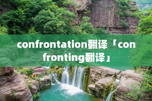 confrontation翻译「confronting翻译」