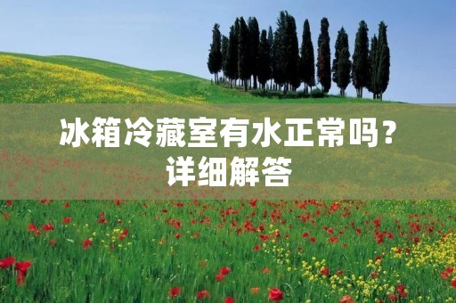 冰箱冷藏室有水正常吗?详细解答 冰箱冷藏室有水正常吗?详细解答