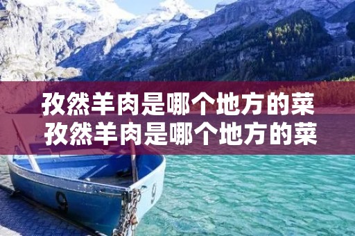 孜然羊肉是哪个地方的菜 孜然羊肉是哪个地方的菜名