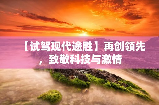 【试驾现代途胜】再创领先,致敬科技与** 【试驾现代途胜】再创领先,致敬科技与**