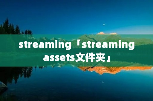 streaming「streamingassets文件夹」