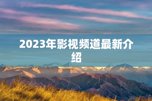 2023年影视频道最新介绍