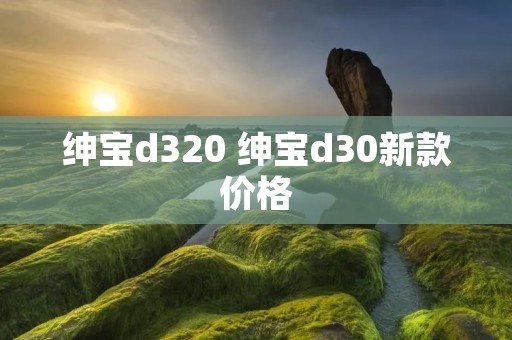 绅宝d320 绅宝d30新款价格