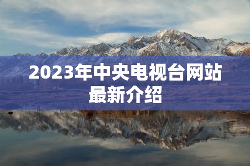2023年中央电视台网站最新介绍