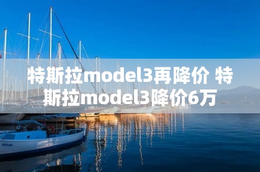特斯拉model3再降价 特斯拉model3降价6万 特斯拉model3再降价 特斯拉model3降价6万