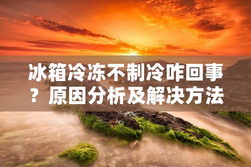 冰箱冷冻不制冷咋回事？原因分析及解决方法