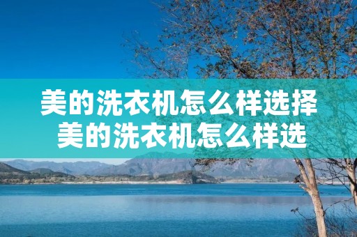 美的洗衣机怎么样选择 美的洗衣机怎么样选择烘干功能