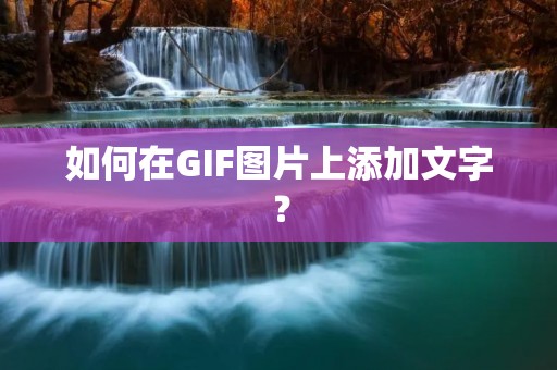 如何在GIF图片上添加文字?