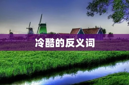 冷酷的反义词：温暖的人性